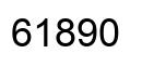 Number 61890 black image