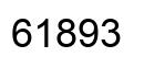 Number 61893 black image