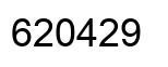 Number 620429 black image