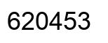 Number 620453 black image