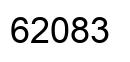 Número 62083 imagen negro
