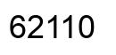 Number 62110 black image