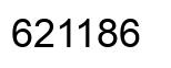 Number 621186 black image
