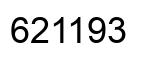 Number 621193 black image