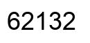 Number 62132 black image