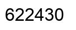 Number 622430 black image
