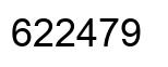 Number 622479 black image