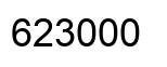 Number 623000 black image