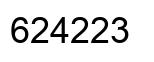 Number 624223 black image