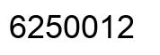 Number 6250012 black image