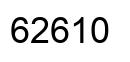 Número 62610 imagen negro
