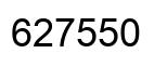 Number 627550 black image