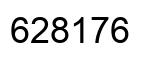 Number 628176 black image