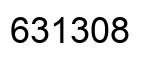 Number 631308 black image