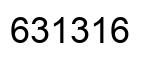Número 631316 imagen negro