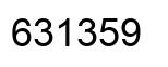 Number 631359 black image