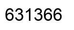 Number 631366 black image