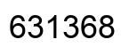 Number 631368 black image