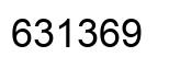 Number 631369 black image