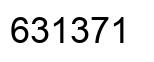 Number 631371 black image