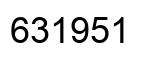 Número 631951 imagen negro