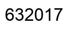Number 632017 black image