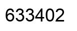 Number 633402 black image