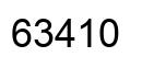 Número 63410 imagen negro