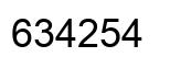 Número 634254 imagen negro