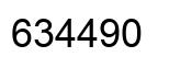 Number 634490 black image