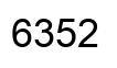 Number 6352 black image