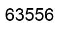Number 63556 black image