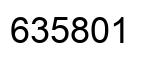 Número 635801 imagen negro