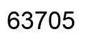 Number 63705 black image