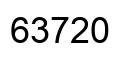 Number 63720 black image