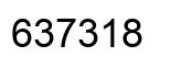 Número 637318 imagen negro