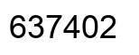 Number 637402 black image