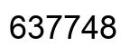 Number 637748 black image