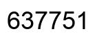 Number 637751 black image