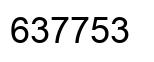 Number 637753 black image