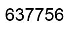 Number 637756 black image