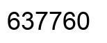 Number 637760 black image