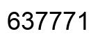 Number 637771 black image