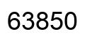 Number 63850 black image