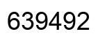 Number 639492 black image