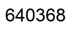 Number 640368 black image