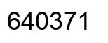 Number 640371 black image