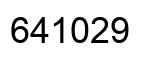 Number 641029 black image