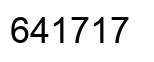Number 641717 black image