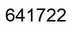 Número 641722 imagen negro